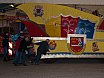 Rücktransport der Karnevalswagen